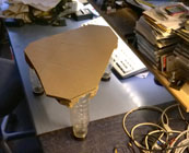 tini table made from cardboard