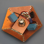 petagonal DIY LED lamp, inside